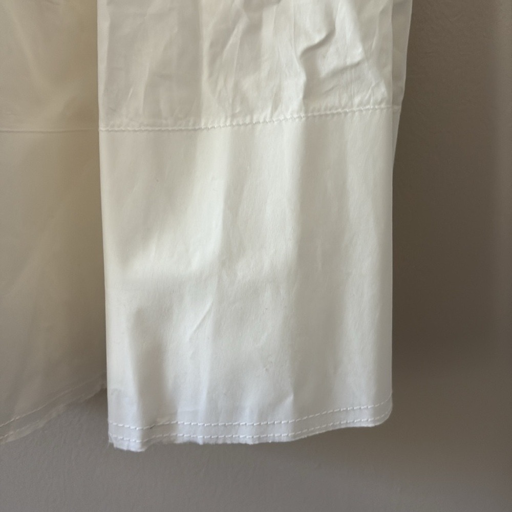 J. Crew Fit-and-flare mini dress cotton poplin structured flare hem white size 4 - Picture 12 of 14